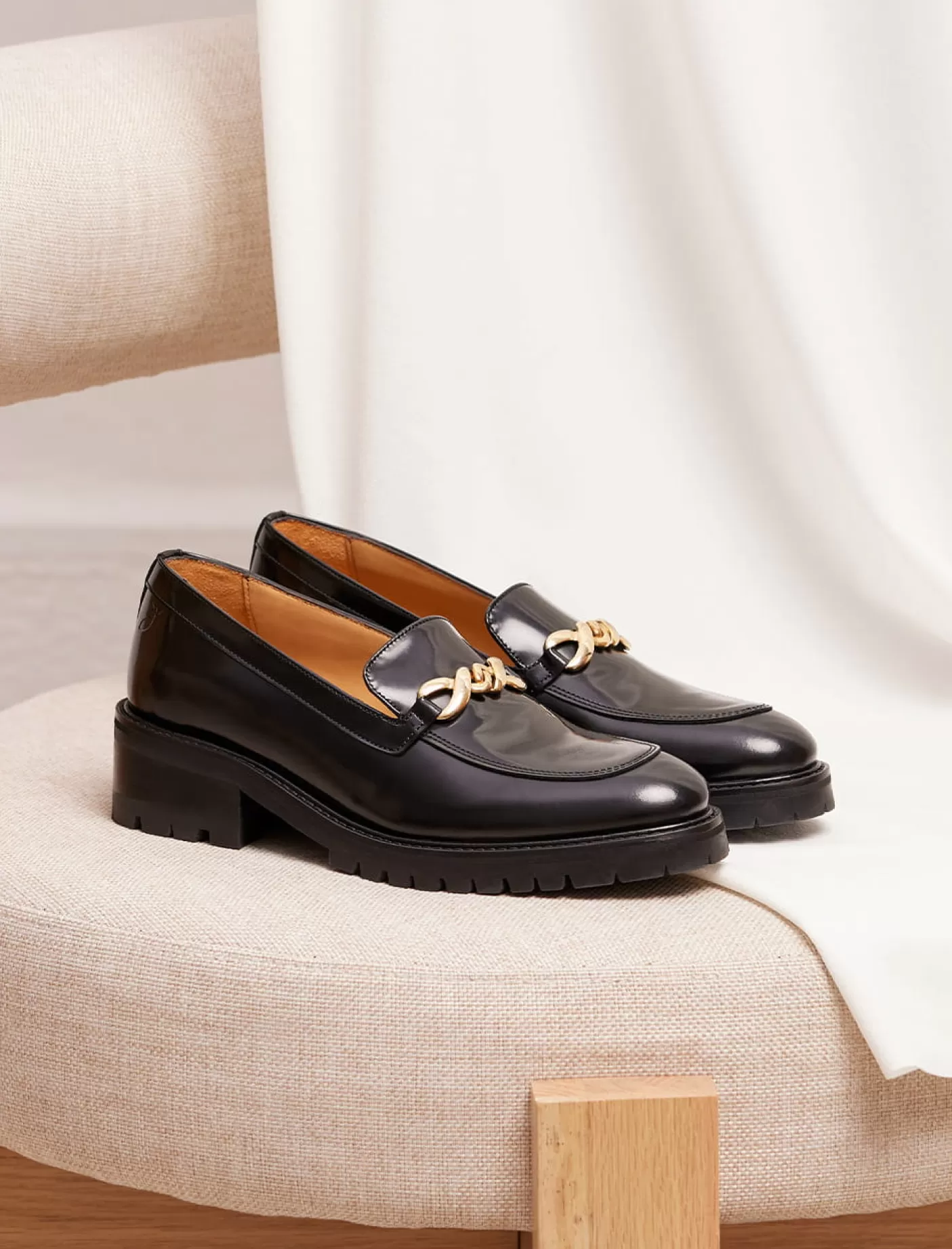 Women Pied de Biche Loafers And Derbies<Agnes