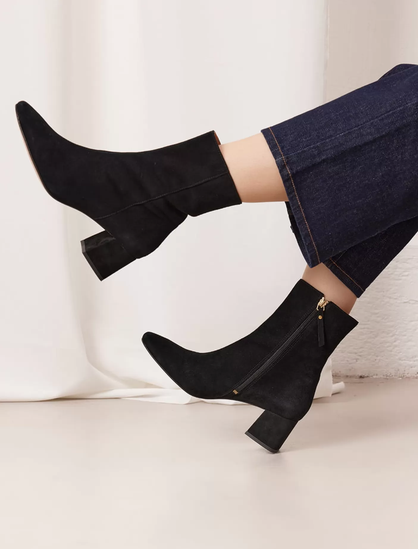 Women Pied de Biche Flat Ankle Boots<Albane