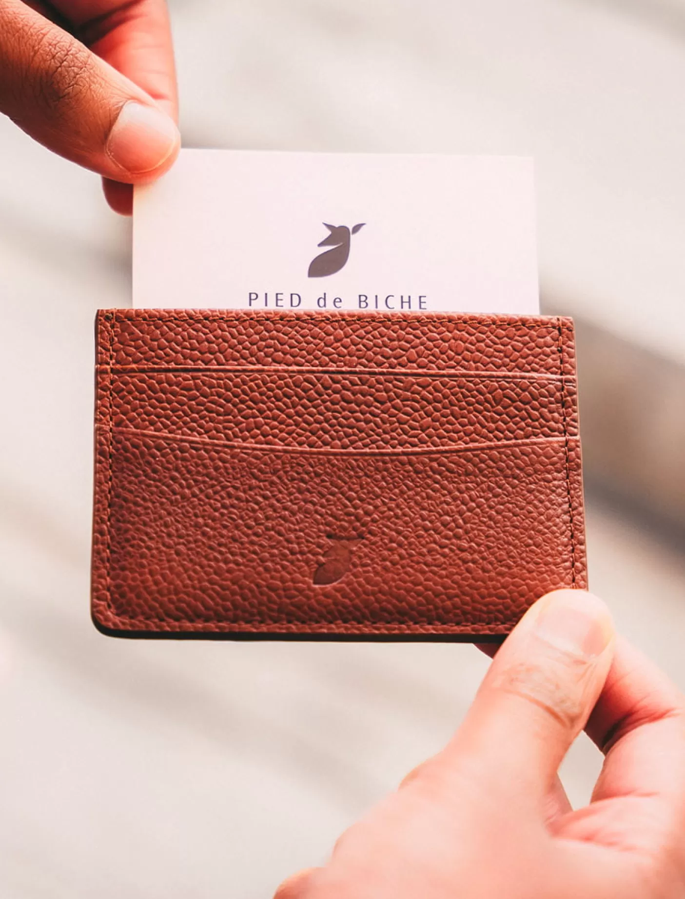 Men Pied de Biche Leather Goods<Card Holder