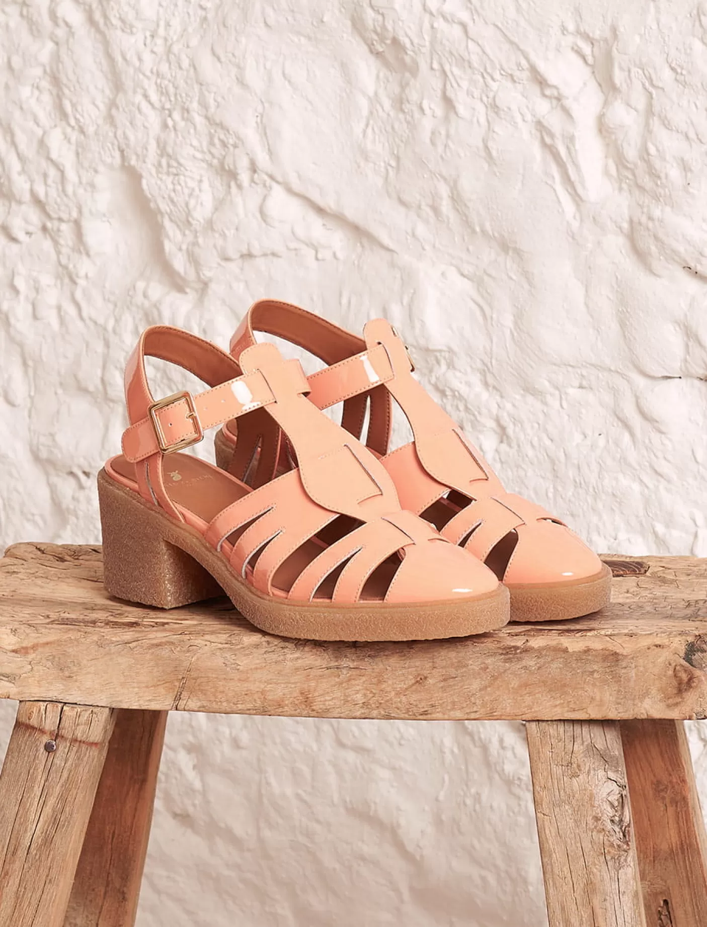 Women Pied de Biche Heeled Sandals<Celeste