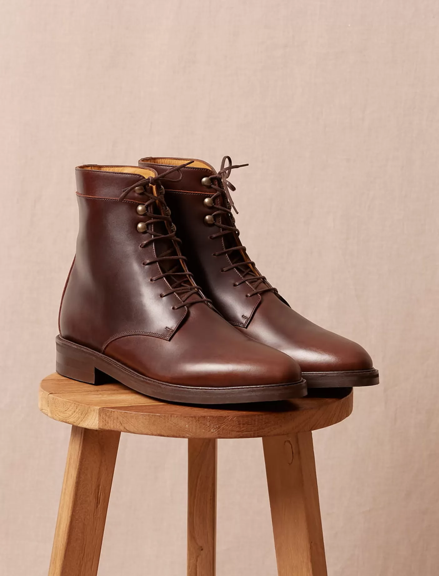 Men Pied de Biche Ankle Boots<Combat Boots City Stuffed