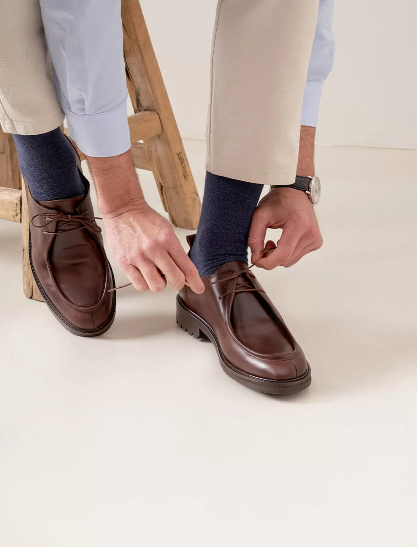 Men Pied de Biche Derbies And Oxford<Wallabee Derbies