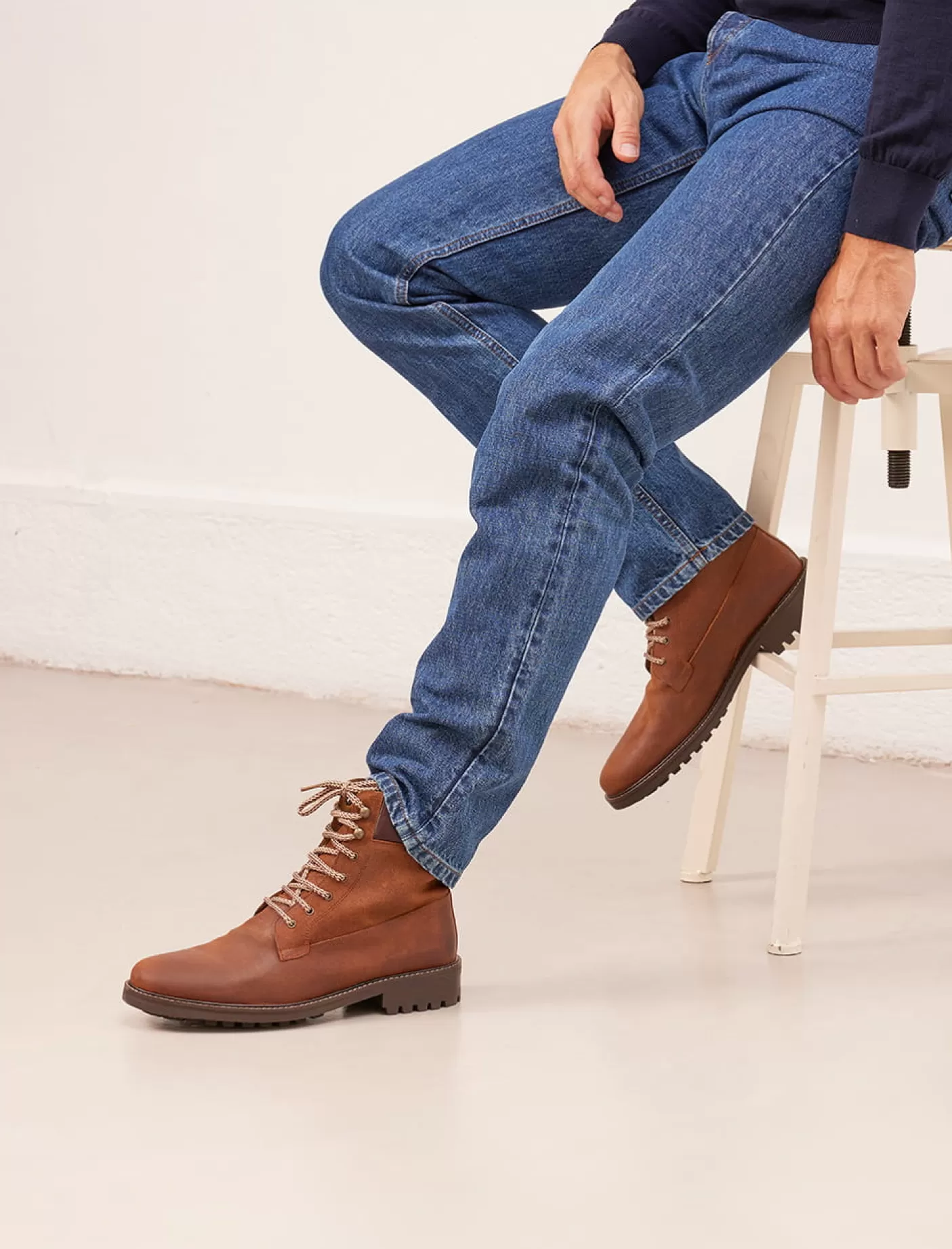 Men Pied de Biche Ankle Boots<Working Boots